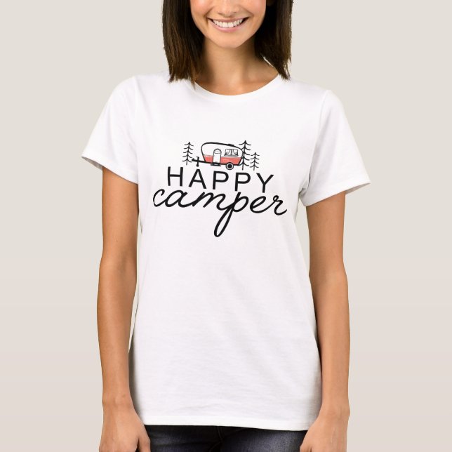 Camiseta Feliz Camper Camping (Anverso)