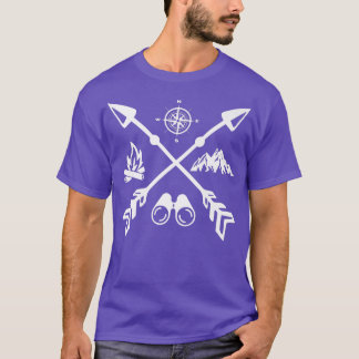 Camiseta Feliz Camper Camping Divertido Hombres Mujeres Niñ