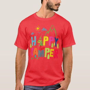 Camiseta Feliz Camper Camping Funny Men