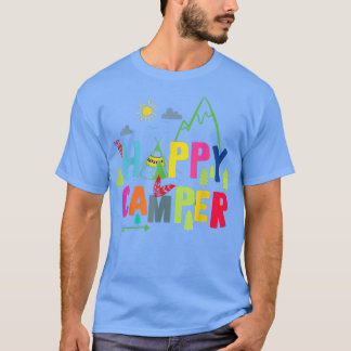 Camiseta Feliz Camper Camping Funny Men