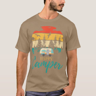 Camiseta Feliz Camper Camping Graciosa Amantes de Camping H