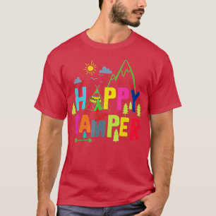 Camiseta Feliz Camper Camping Gracioso Regalo Hombres Mujer