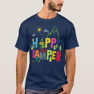 Camiseta Feliz Camper Camping Gracioso Regalo Hombres Mujer