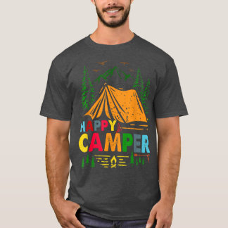 Camiseta Feliz Camper Camping Gracioso Regalo Hombres Mujer