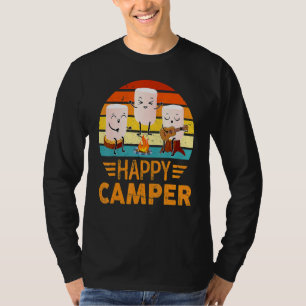 Camiseta Feliz Camper De Marshmallow Para Mujeres Hombres