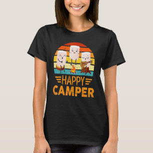Camiseta Feliz Camper De Marshmallow Para Mujeres Hombres