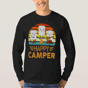 Camiseta Feliz Camper De Marshmallow Para Niños Y Mujeres