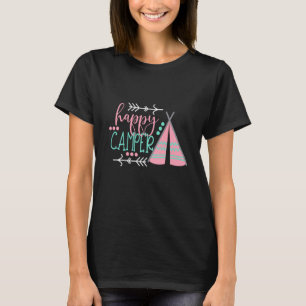 Camiseta Feliz Camper Funny Camping Diseño Para Niños Graci