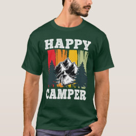 Camiseta Feliz Camper Gráfica divertida Camping Guay Sender