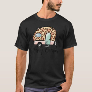 Camiseta Feliz camper Leopard Adventure Camp Funny Camping