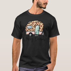 Camiseta Feliz camper Leopard Adventure Camp Funny Camping