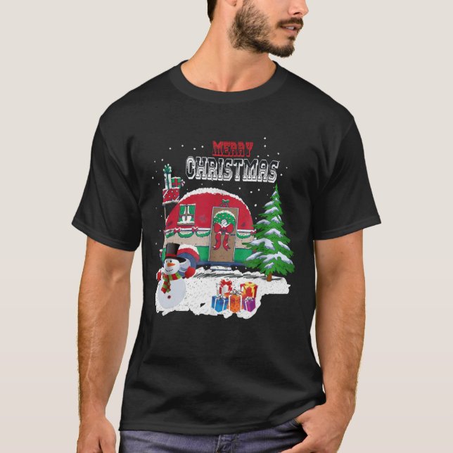 Camiseta Feliz Camper Navidades Camping Christm (Anverso)