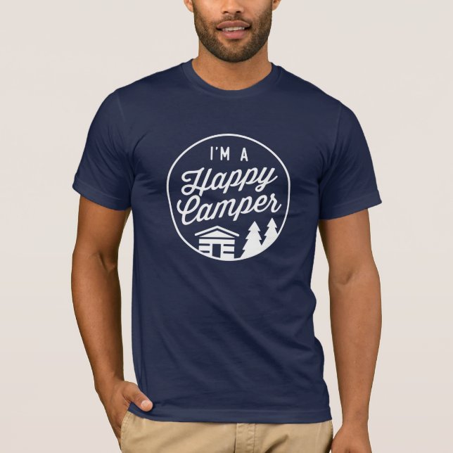 Camiseta Feliz Camper Navy Unisex T-Shirt (Anverso)