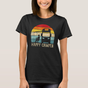 Camiseta Feliz Camper Rv Camping Retro Sun 70 años 80