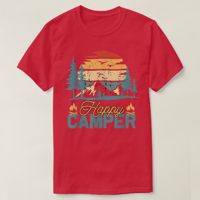 Camiseta Feliz Camping de Concordancia Graciosa de Camper R (Diseño del anverso)