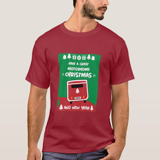 Camiseta Feliz Camping Motorhom Xmas (Anverso)