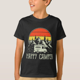 Camiseta Feliz campista niño pequeño divertido furgoneta de