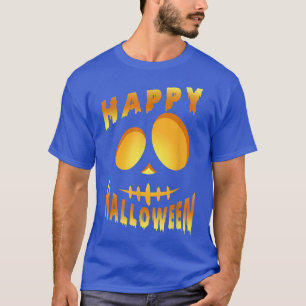 Camiseta Feliz cara de miedo de la calabaza de Halloween