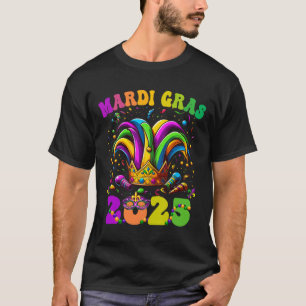 Camiseta Feliz Carnaval de Mardi Gras 2025 Jester O