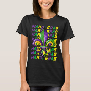Camiseta Feliz Carnaval de Mardi Gras Martes Gordo Fleur De