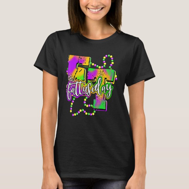 Camiseta Feliz Carnaval de Mardi Gras Martes Gracioso (Anverso)