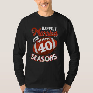 Camiseta Feliz Casamiento Por 40 Estaciones De Fútbol 40 Añ