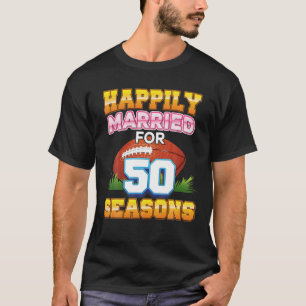 Camiseta Feliz Casamiento Por 50 Estaciones De Fútbol Año