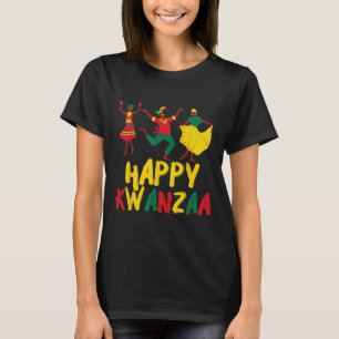Camiseta Feliz celebración de Kwanzaa Siete principios afri