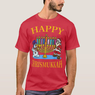 Camiseta Feliz celebración de los Navidades Chrismukkah - H