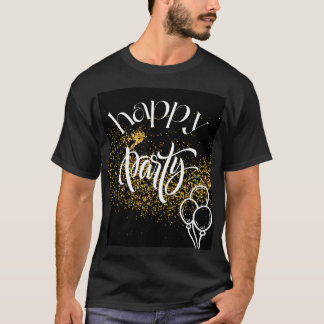 Camiseta Feliz celebración Fiesta - Diseño Purpurina festiv