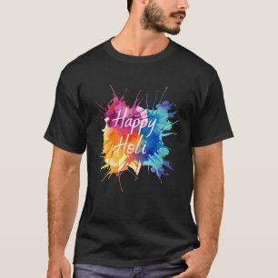Camiseta Feliz celebración hindú de colores hindúes en Indi