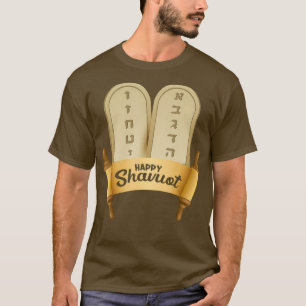 Camiseta Feliz celebración judía de Shavuot Judaísmo hebreo