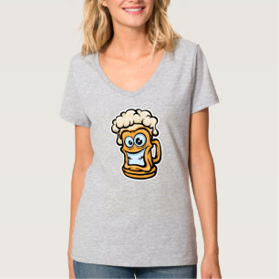 Camiseta Feliz Cerveza Mug, Ilustracion divertido