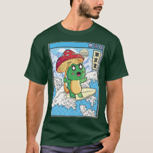 Camiseta Feliz champiñón de rana Japón Wave Kawaii Cottagec