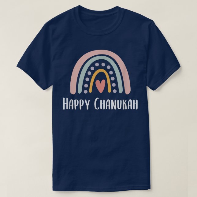 Camiseta Feliz Chanukah  (Diseño del anverso)