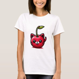 Camiseta Feliz Cherry Cat
