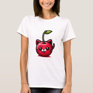 Camiseta Feliz Cherry Cat