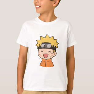 Camiseta Feliz Chibi Ninja Kids - Estilo Anime Lin