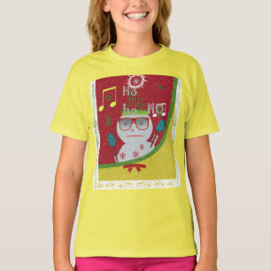 Camiseta Feliz Chica Santa HoHoHo ComfortBlend® Sweatshirt