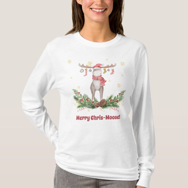 Camiseta Feliz Chris-Moose Con Arsenales En Sus Antillas (Anverso)