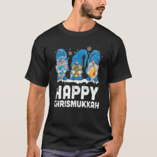 Camiseta Feliz Chrismukkah 2021 con Menorah Dreidel Gnome