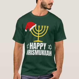 Camiseta Feliz Chrismukkah Chanukah Pajama Feriado Judío J