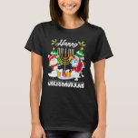 Camiseta Feliz Chrismukkah Funny Hanukkah Navidades Santa<br><div class="desc">Feliz Chrismukkah Funny Hanukkah Navidades Santa Snowman Shirt</div>