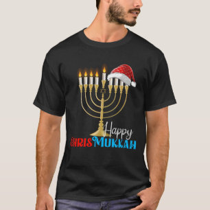 Camiseta Feliz Chrismukkah Funny Jewish Family