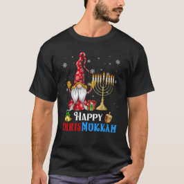 Camiseta Feliz Chrismukkah Gnome Navidades Hanukkah