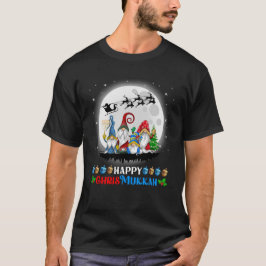 Camiseta Feliz Chrismukkah Gnomes Navidades Hanukkah