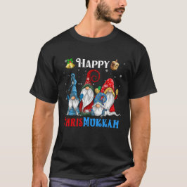Camiseta Feliz Chrismukkah Gnomes Navidades Hanukkah