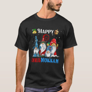 Camiseta Feliz Chrismukkah Gnomes Navidades Hanukkah