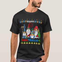 Camiseta Feliz Chrismukkah Gnomes Navidades Hanukkah