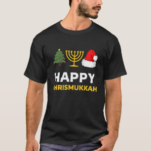 Camiseta Feliz Chrismukkah Gracioso regalo de Hanukkah a ju